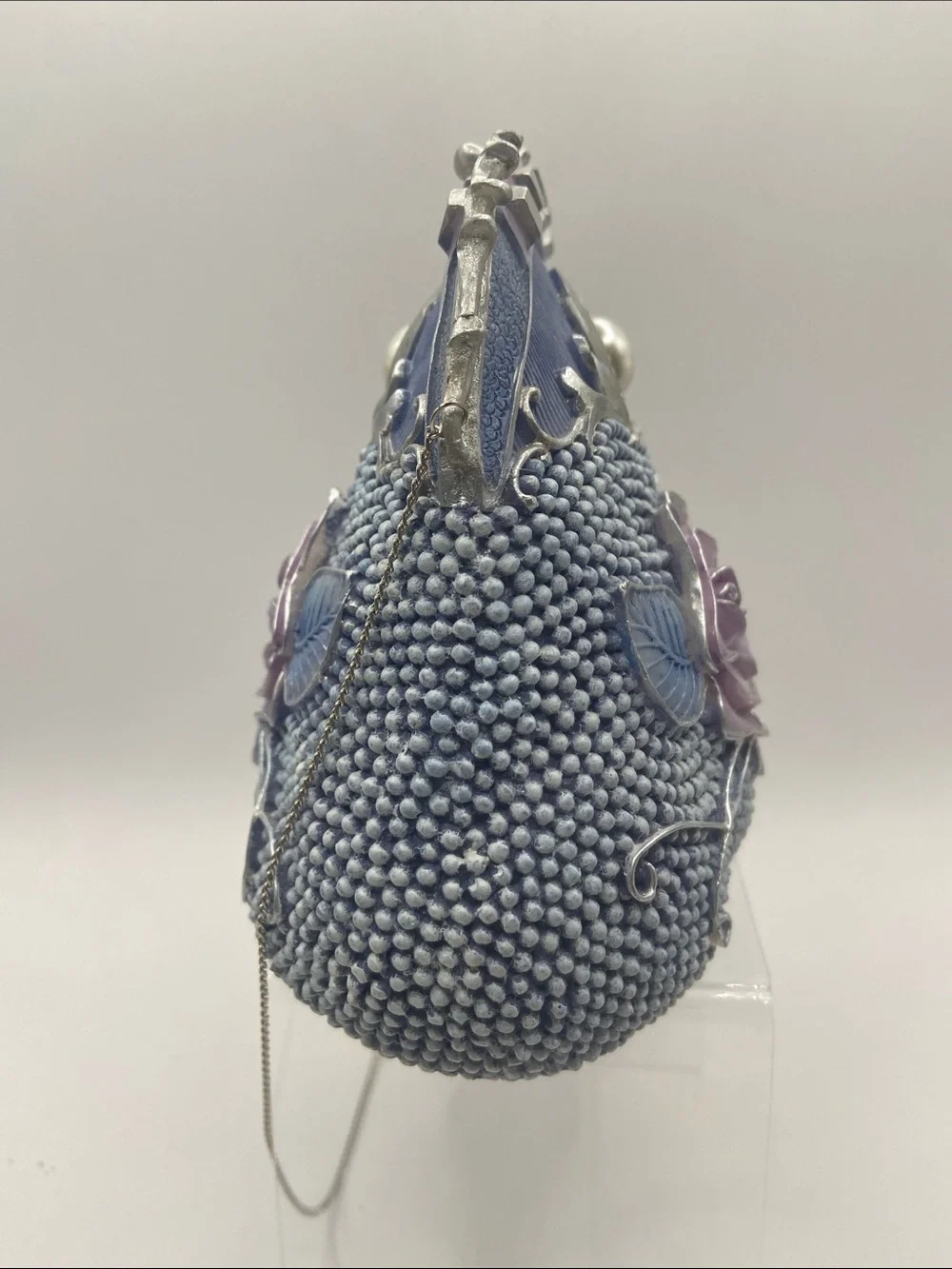 Vintage Victorian Art Deco Micro Beading Evening Bag Vanity Decor Feminine